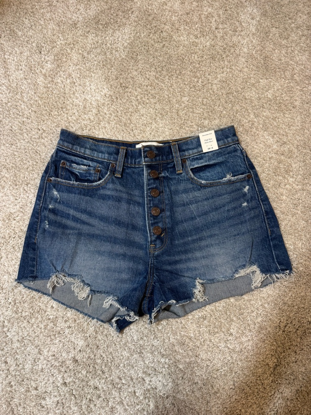 NWT Abercrombie & Fitch High Rise Mom Shorts – Size 28/6